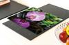 GLAS-SCHNEIDEBRETT 30x22 ORCHIDEE