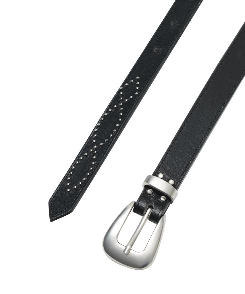 Depeugameoncheu Leather Stud Belt [2Color]