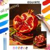 Oil Painting by Numbers Painting Kit Pomegranate Fruit Hand Painting Home Decoration Paintings