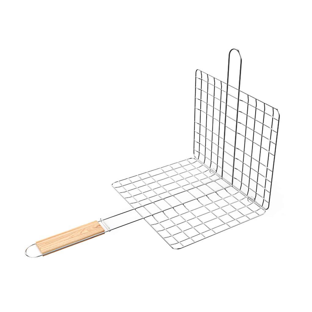 Grătar Barbecue Casnic Accesorii pentru Grătar în Aer Liber Oțel Inoxidabil Suport pentru Pește Alimente BBQ Raft pentru Grătar Accesoriu pentru Vase de Gătit