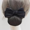 Women's Professional Hair Net Bow Clip for Work: Ideal for Hotel, Bank, Nurse, Flight Attendant, and Updo Styles.