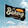 2D Flat, 1pc Multi-size 2D Flat, Bakery Dehumidification Deodorization Price Garden Flag - Flat Print, Durable Polyester, Easy To Install, No Electric