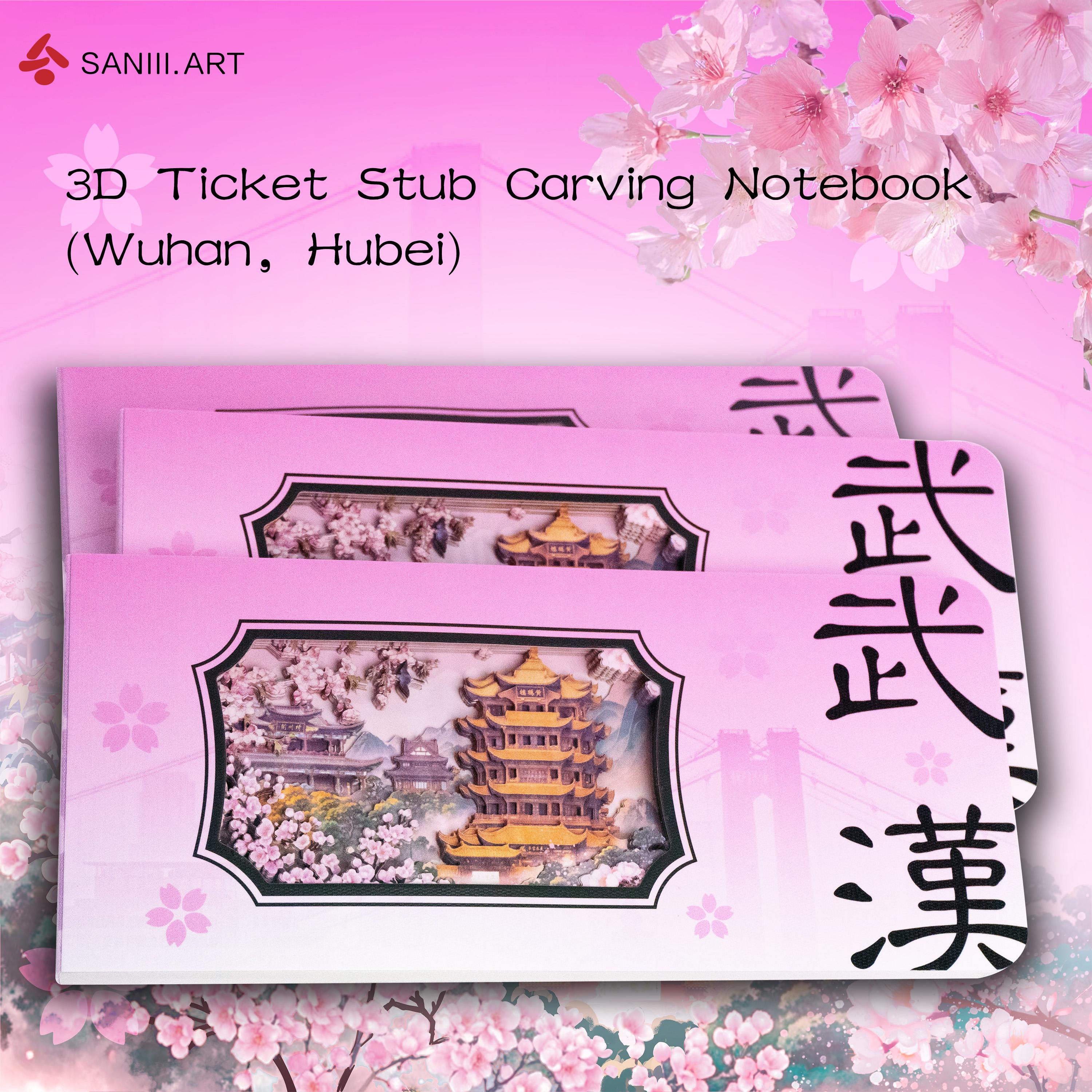 ODM Original Personalized Notebook: Travel Journal & Wuhan Urban Architecture Cultural Product (Pink,200mm*88mm&200mm*88mm) розовый