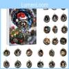 Christmas Tree Decorations Animal Series Acrylic Advent Calendar With 24 Part Accessories For Holiday Celebrations