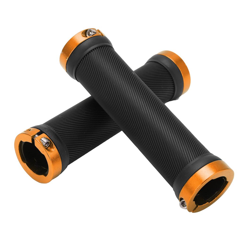 Bike Handle Grips Environmental Protection Antiskid Wearproof Bicycle Handlebars for CyclingYellow