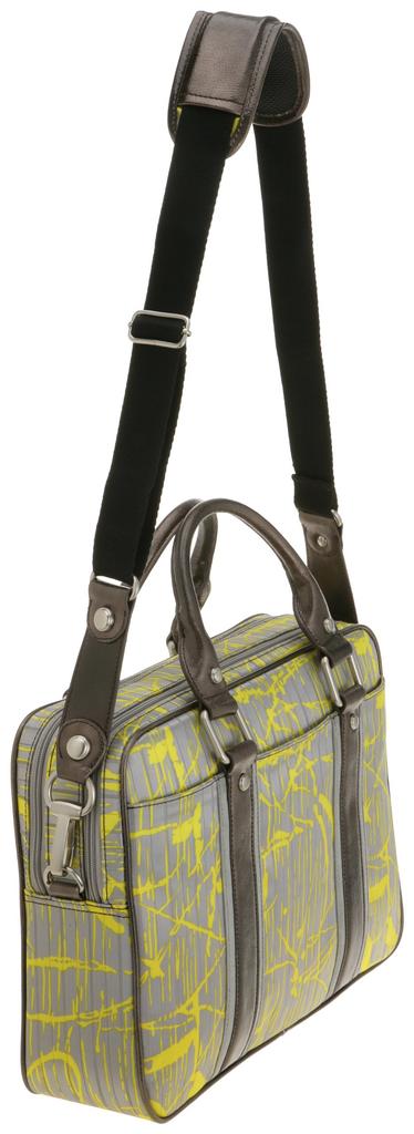 New Carry Print Tote B3501 Yellow Gray [Abby York] &