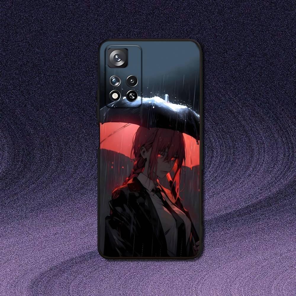 

Makima Chainsawman Phone Case For Samsung S 25,24,23,22,30,21,10,9,Ultra,Plus,Lite,FE,4,5G Black Soft Case Samsung S25ULTRA