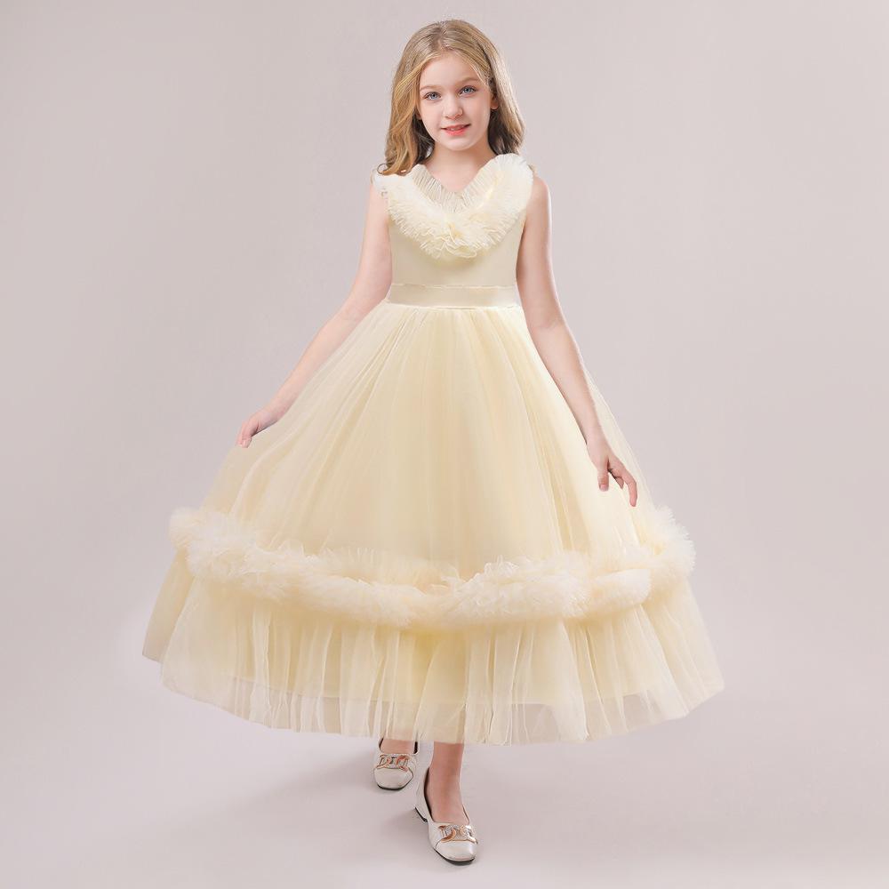 

Рождественское платье для маленьких девочек, праздничное платье принцессы для крещения новорожденных, одежда с кружевными рукавами для маленьких девочек, платье на день рождения и свадьбу для 1 года