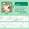 Libro da Colorare Spesso Feile Bird per Bambini con Linee ad Acquerello e Matite Colorate per Alleviare lo Stress