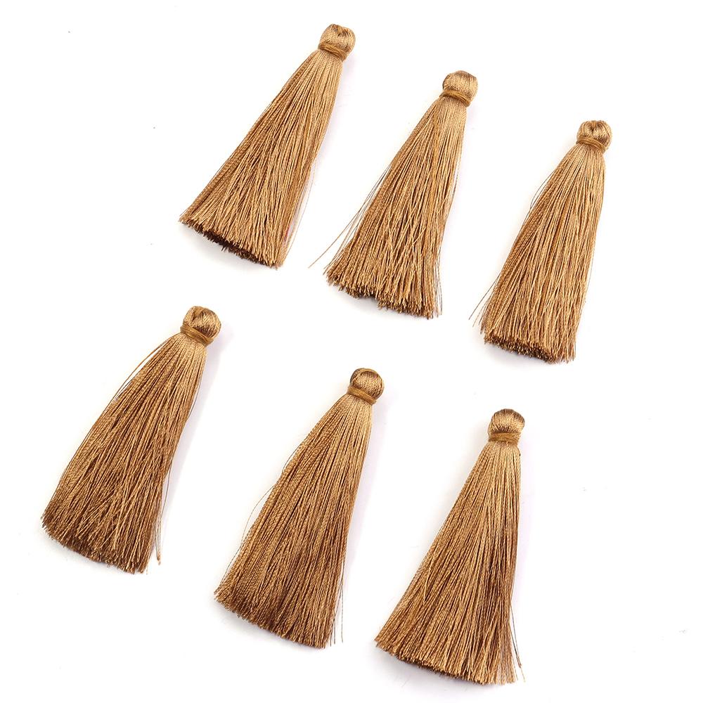 6pcs/lot 6 cm Polyester Tassel Colorful Tassel Cord Brush For Home Decor DIY Handmade Clothing Sewing Jewelry Making Accessories