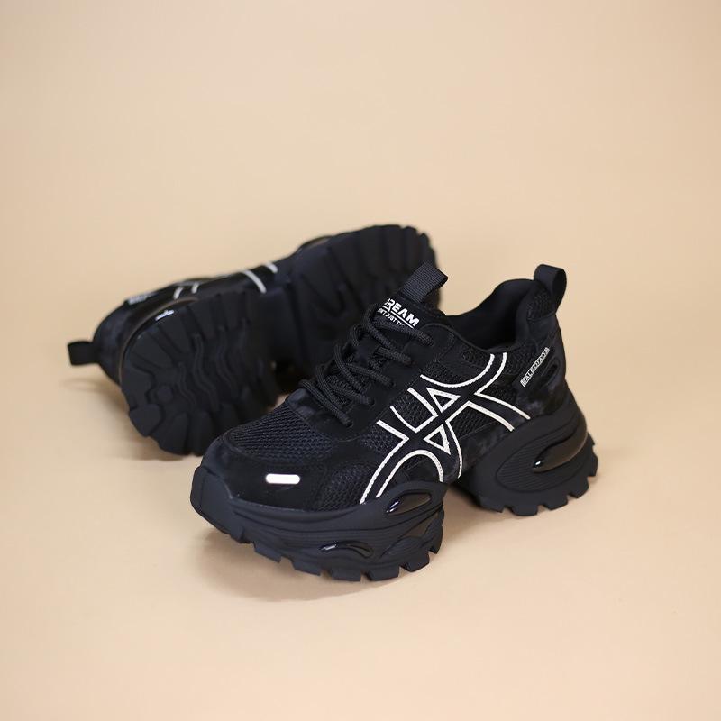 2025 Women's Slimming Dainty Dad Sneakers - Thick Sole, Height Increasing, Casual Trendy