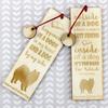 American Eskimo Dog, American Spitz - dog bookmark, personalized bookmark, dog gadget for Art-Dog brand readers