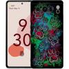 Phone Case For Google Pixel 6 7 8 9 Pro XL 8A 7A 6A Black Cover Soft Shell Dog Footprint Paw Cute