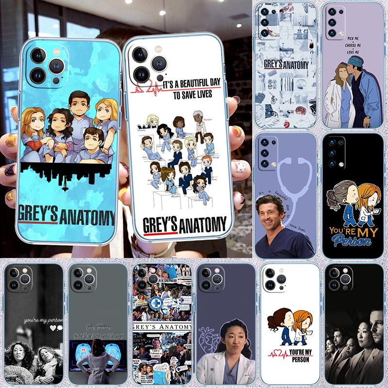 RP34 Grey's Anatomy Transparent Phone Case for Samsung Galaxy A04 A04S A14 A23 A34 A54 M23 M33 M52 M53