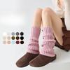 Women's Grey Knitted Leg Covers, Pile Socks, Versatile Calf Socks for Spring and Autumn, Women's Mid-calf Sleeves, Calf Socks, Long Socks