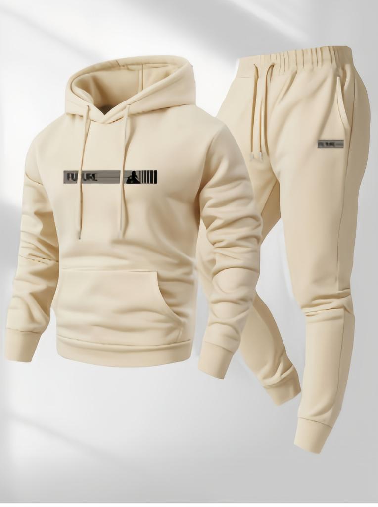 European size new casual fashion men's and women's sweaters, printed hoodies and drawstring sports suits Europe and the United States