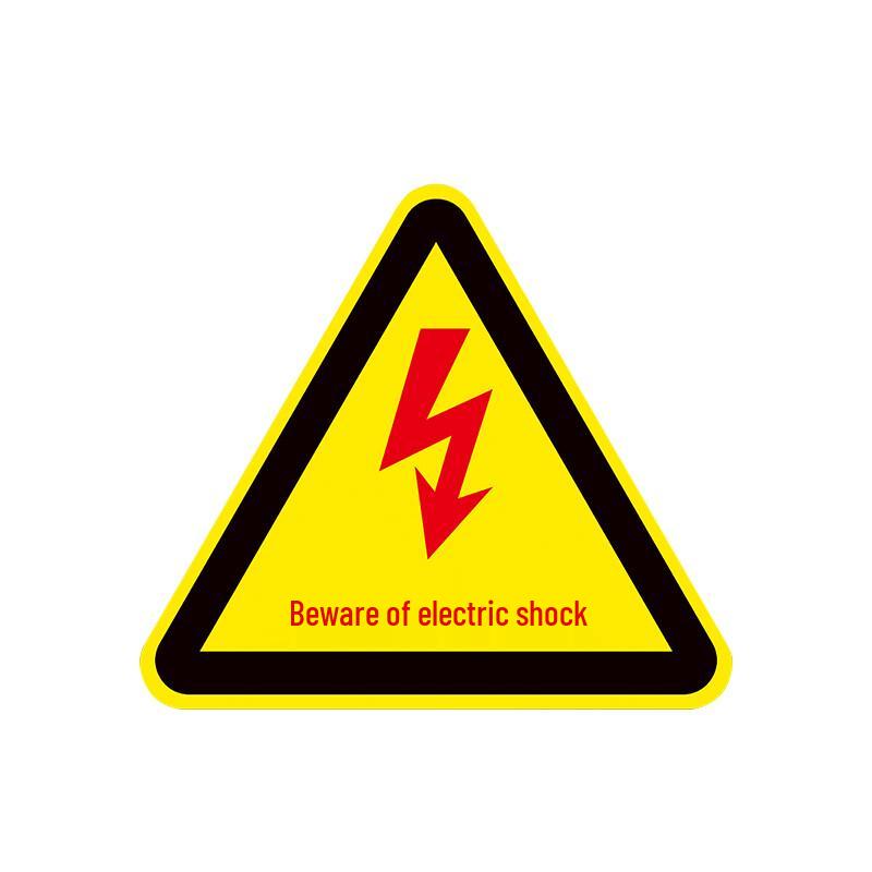 AnYi Triangle Electric Shock Warning Labels 10 Sheets
