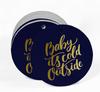 Inkdotpot Real Gold Foil Baby It's Cold Outside Baby Shower Tags Favor Hang Paper Tags 100