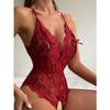 One-Piece Open Bra Blue Crotchless Lingerie For Sex Lace Transparent Underwear Bodysuit Erotic Underwear Set Lenceria Mujer Sexi