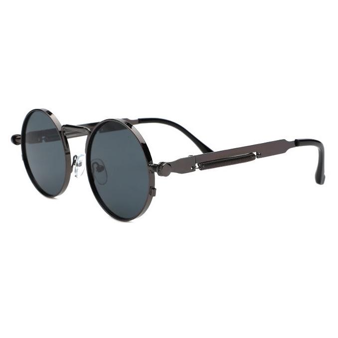 2025 Unisex Retro Round Metal Sunglasses - Trendy European American Fashion Glasses