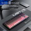 Free Wolf M87V2 Wireless RGB Mechanical-Feel Keyboard with PBT Side-Printed Keycaps and Bluetooth.
