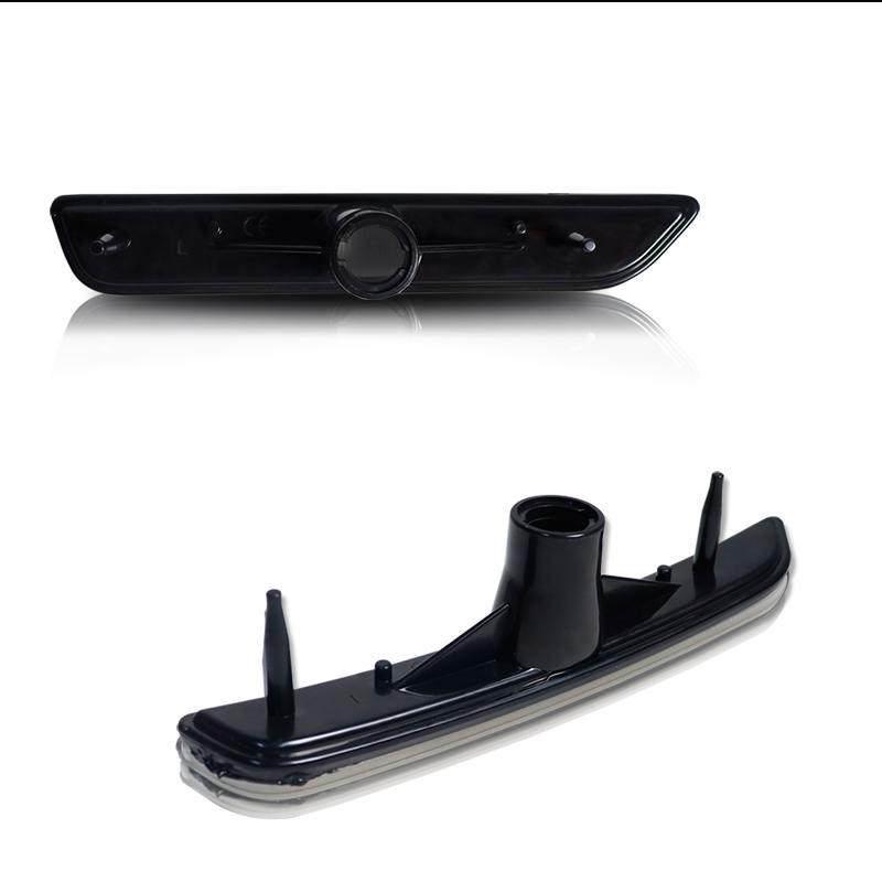 Smoke Lens White Led Front Bumper Side Marker Light For 2010-2014 Ford Mustang