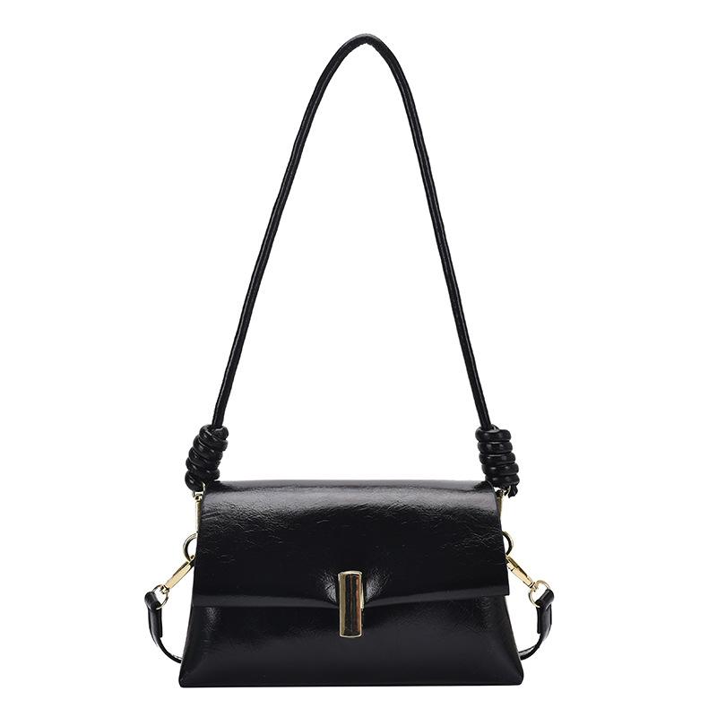 Women's Leather Shoulder Bag with Retro Waxed Finish Small Square Bag Crossbody Bags for Work Crossbody Bag Fashion