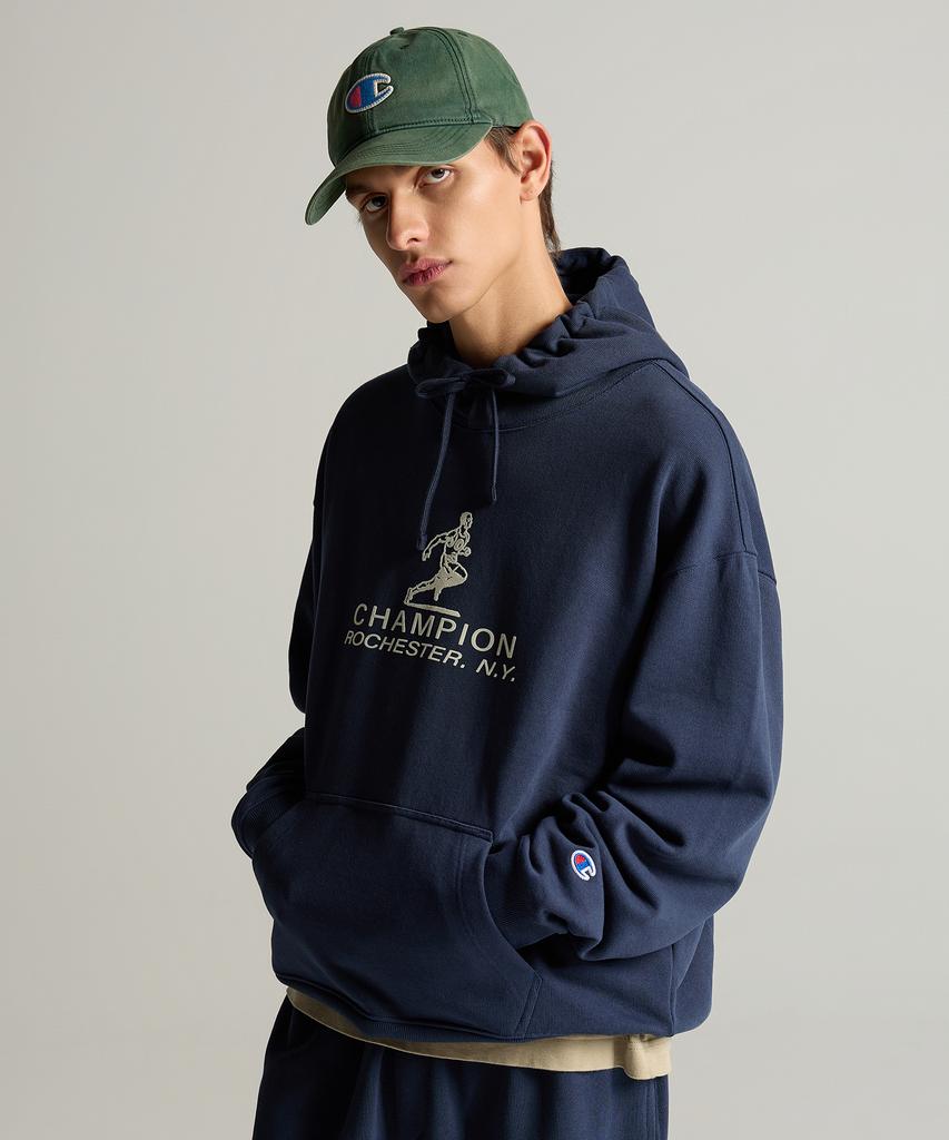 CHAMPION Big C Logo Washed Ball Cap Dark Green