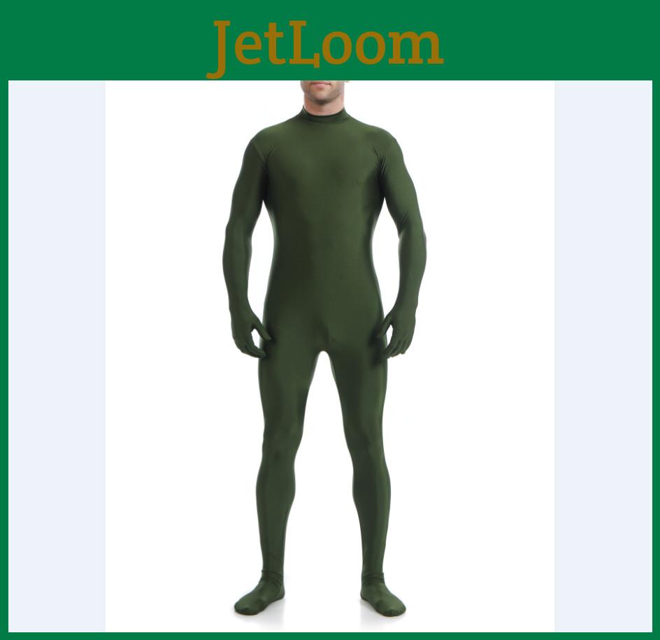 Sleek Lycra Spandex Party Costume Bodysuit Catsuit Unitard Without Hood Hands