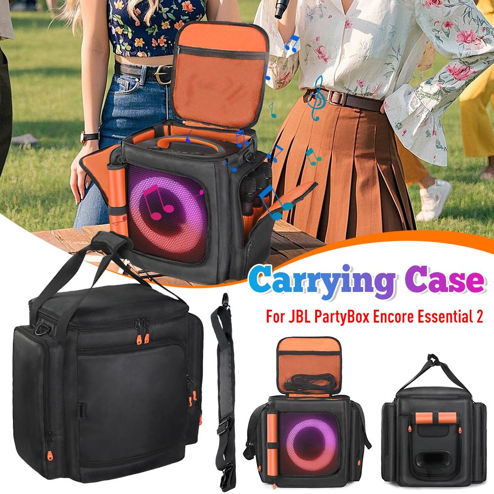 For JBL Partybox Encore Essential 2 Portable Protective Case Shockproof Portable Speaker Dust Case Anti-Scratch Encore Essential