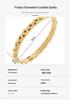 European American Titanium Steel Wave Bracelet: Elegant Women's Stainless Steel Bangle Jewelry.