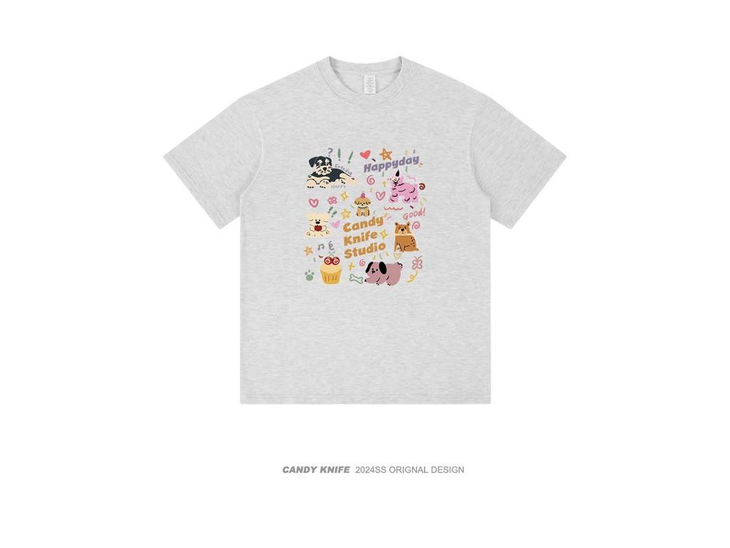 Trendy High-End Slimming Couple T-Shirt - Short Sleeve, Age-Reducing Design