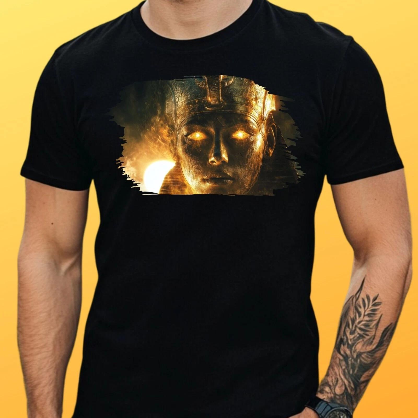 T-Shirt Herren Majestätischer Pharao Motiv Baumwolle Größe S bis 5XL XXXXL