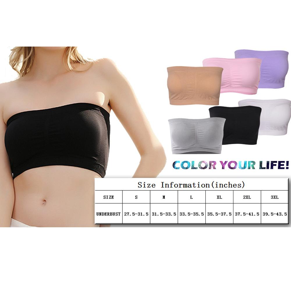 Double-layer extended size strapless chest wrap women's removable chest pad summer one-word thin invisible underwear