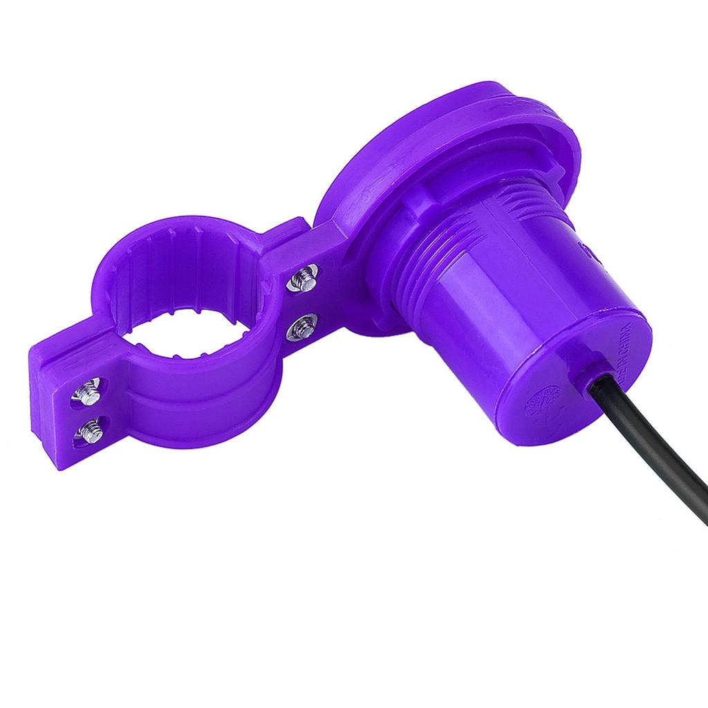 Universal Motorcycle USB Charger Socket Power Supply Port for Mobile Phone Waterproof Purple