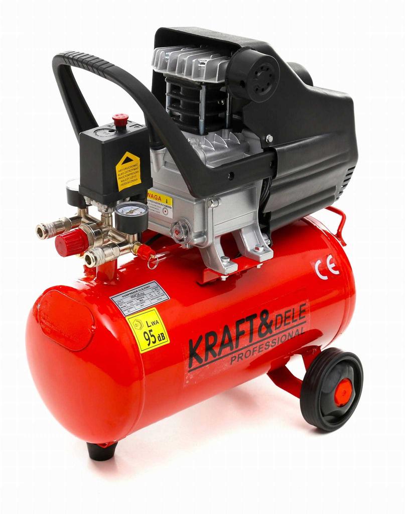 Oil Piston Compressor 24L + Painting Pneumatic Set