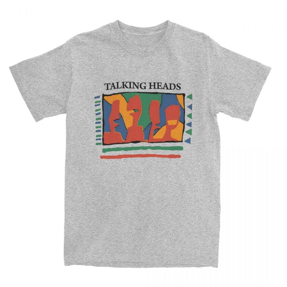 Interesting Male Speaking Headband T-shirt, Round Neck Cotton T-shirt, Post Punk Short Sleeved T-shirt, Original Clothing