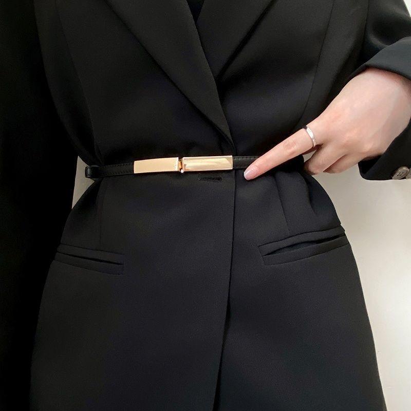 Elegant Women's Decorative Waist Belt For Coats Dresses Sweaters In Simple Minimalist Style