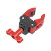 Aluminum Super Crabbing Clamp with 1/4inch 3/8inch Screw Threaded for Photography Accessories Equipment Mounting