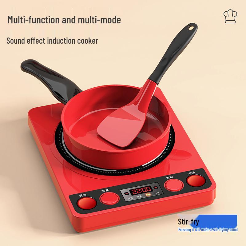 Kids' Pretend Play Kitchen and Fruit Cutting Toy Set