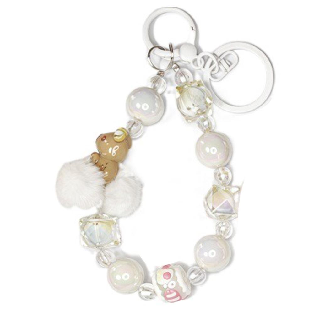 Capyabra Bead Phone Pendant Bow Phone Wrist Strap Kawaii Beaded Phone Chain  Mobile Phone