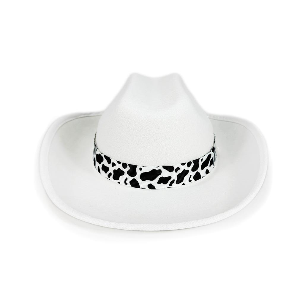 S Cowboy Hat Festive Performance Costume Hat Western Party Cowboy Hat High-Quality For Carnival Festival Halloween белый