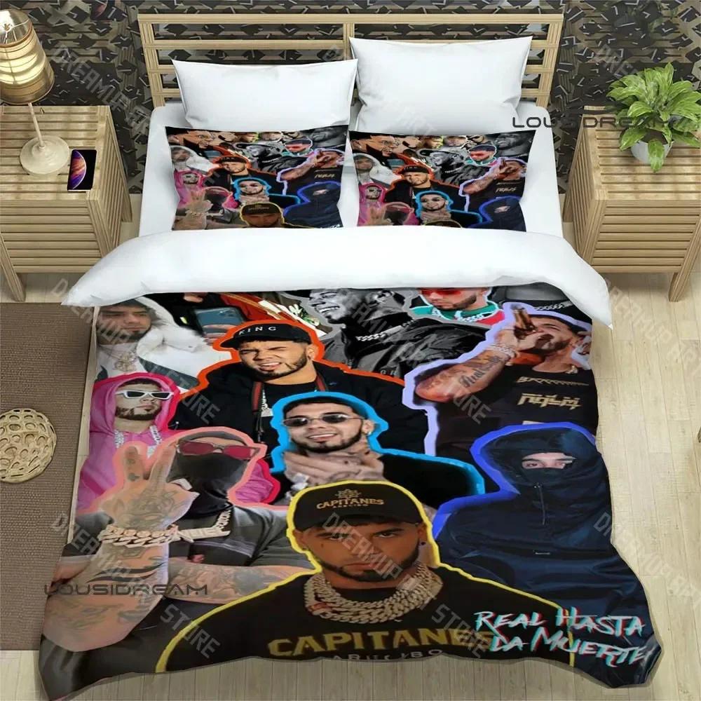 3D Print Rapper Anuel AA printed Bedding Sets exquisite bed supplies set duvet cover bed comforter set bedding set luxury