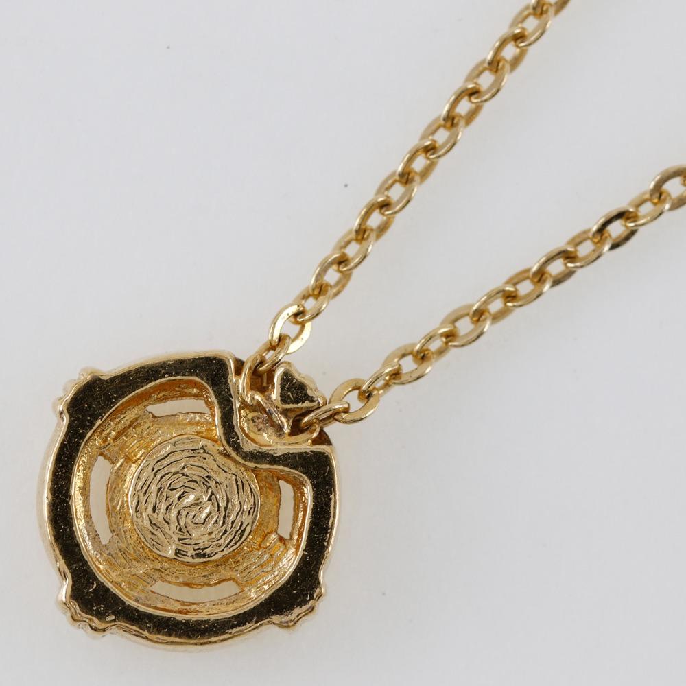 Dior CD Necklace Plated Gold 4.8g Women Used