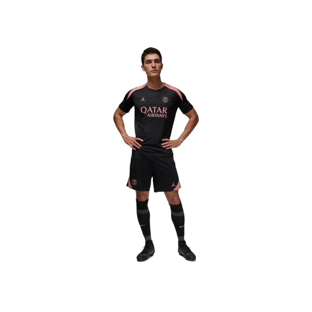 Jordan Paris Saint-Germain Dri-FIT Football FW24 Strike Third Crew Neck Short Sleeve Jersey Men Jersey Black FQ2612-013