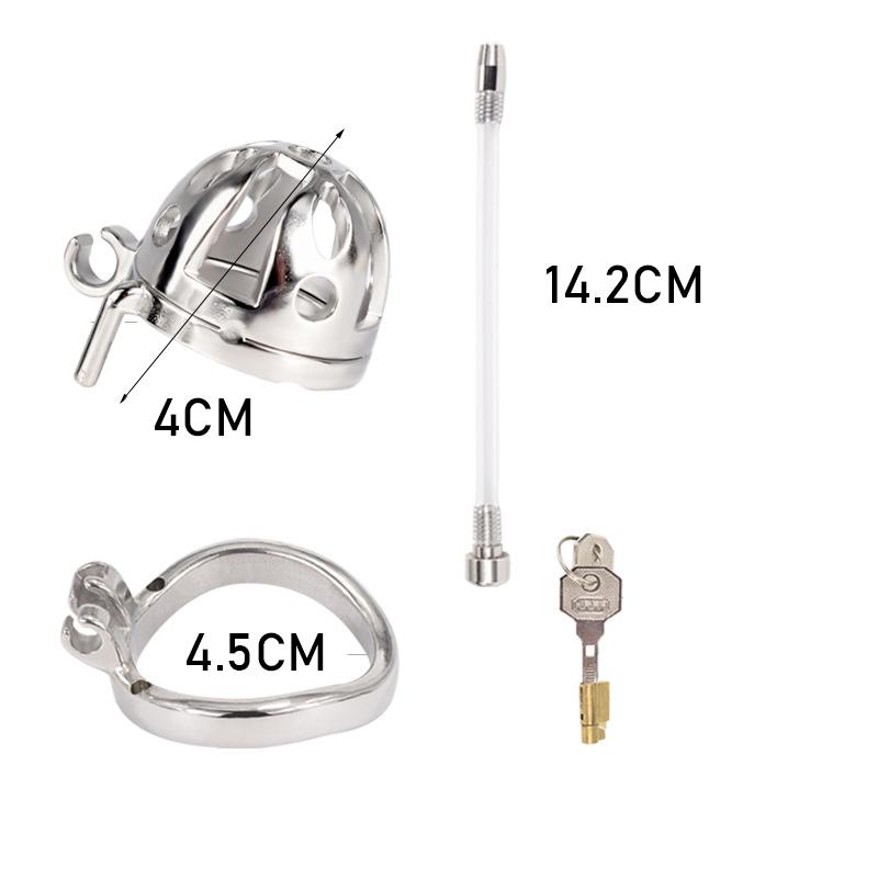 BDSM Stainless Steel Adult Sex Toys for Men   Slave Male Chastity Penis Cage Cock Ring Cuckold Foreskin Torture Scrotum