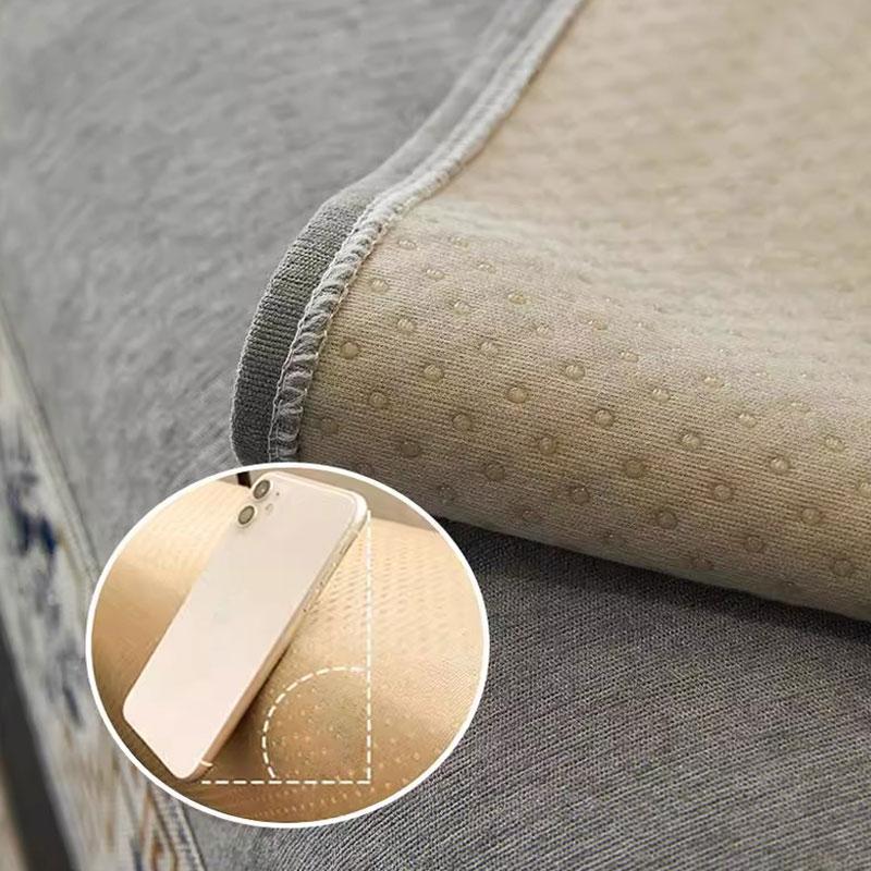 Chinese Style Anti Slip Sofa Cushion Chenier Solid Wood Sofa Mat Four Season Universal 1/2/3 Seat Combination Sofa Cover Towel