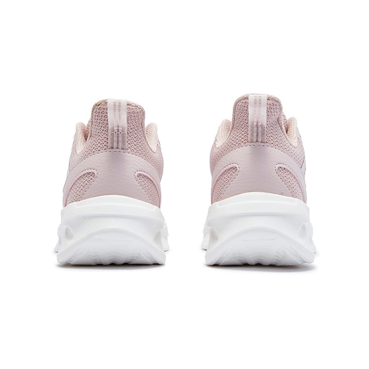 361 Abrasion Resistant Breathable Slip Resistant Low Top Casual Running Shoes Women's Pink White 682512239F-3