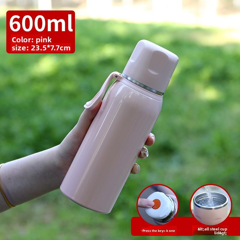 Wholesale Large-capacity All-steel Thermos Cup Portable Handle Water Cup Outdoor Sports Cup Personalized Gift Engraving Car