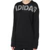 adidas American Letter Print Long Sleeve Sweatshirt Women Sweatshirt Black DT2382